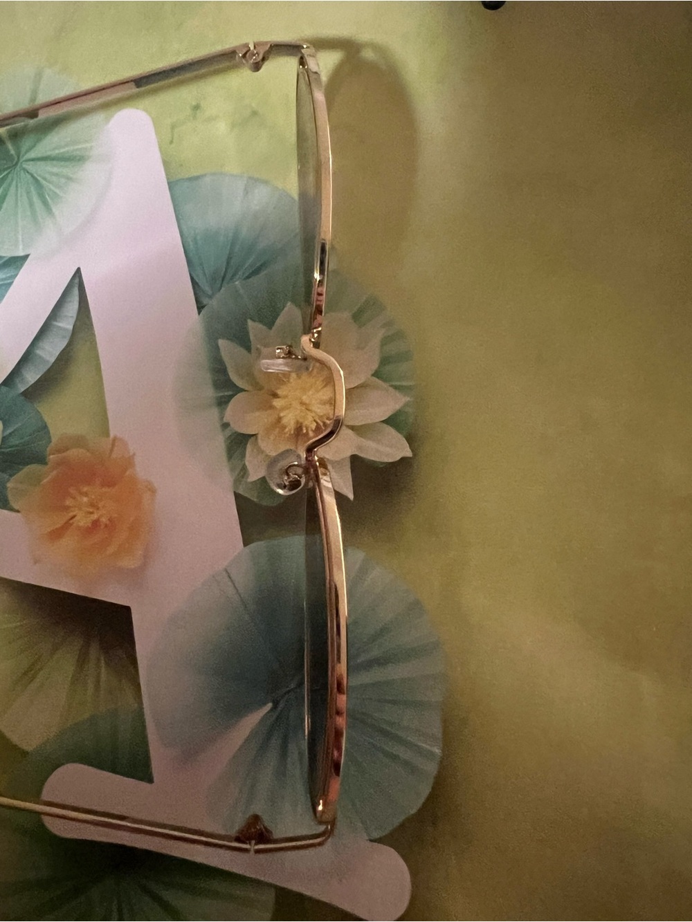 Anthropologie I-SEA Oval Rim Sunglasses - NWT - Gold - Picture 8 of 16